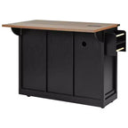 Set 3 pz da pranzo in legno massello con finitura mogano - 4 posti
