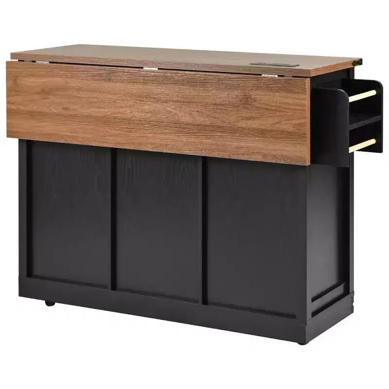 Set 3 pz da pranzo in legno massello con finitura mogano - 4 posti