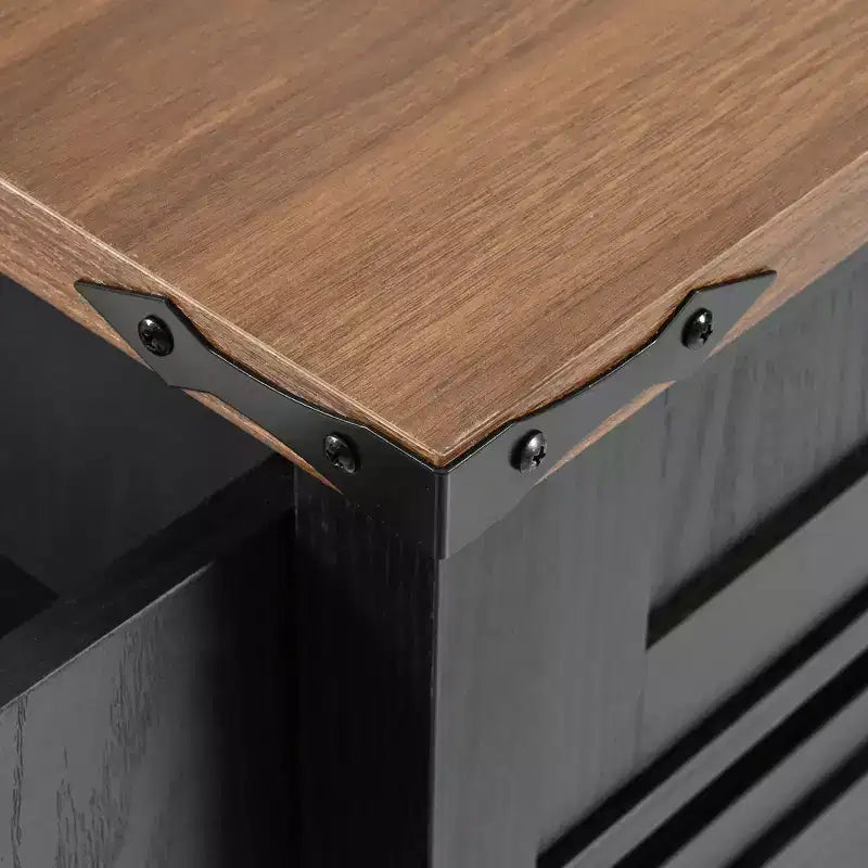 Set 3 pz da pranzo in legno massello con finitura mogano - 4 posti
