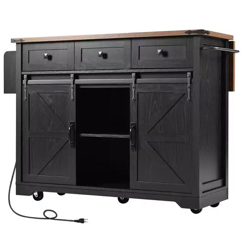 Set 3 pz da pranzo in legno massello con finitura mogano - 4 posti