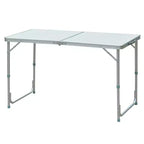47 Aluminum Lightweight Portable Folding Easy Clean Camping Table with Carrying Handle