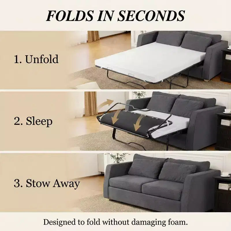 4 sostituzioni di materassi per divano letto in memory foam Gel