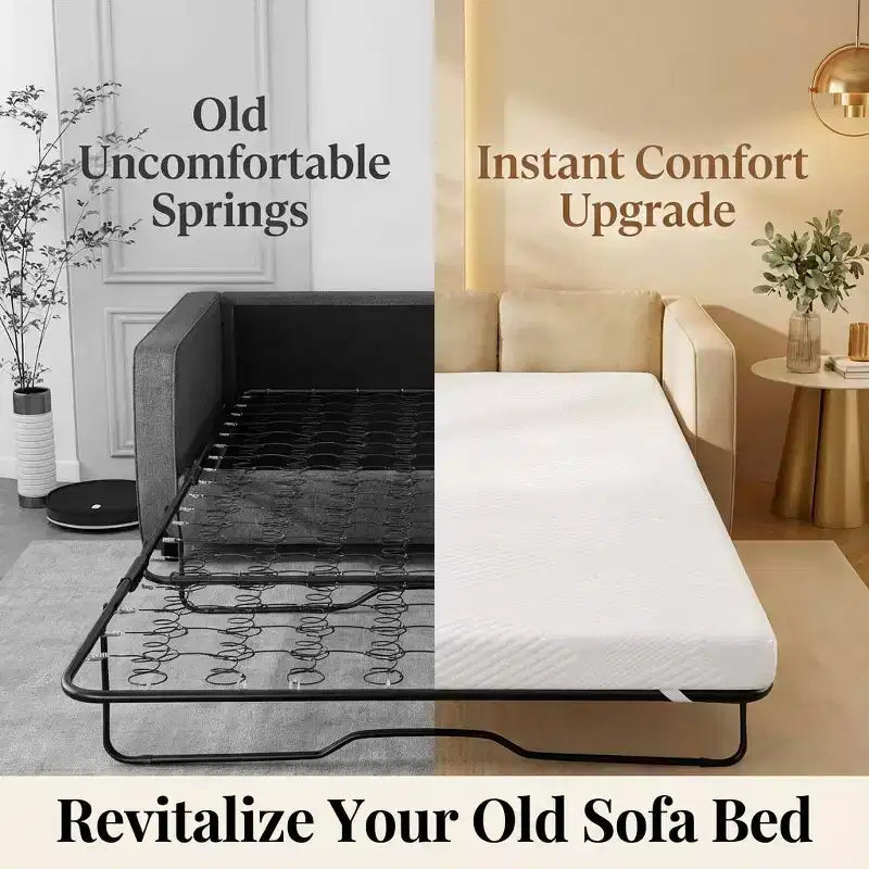 4 sostituzioni di materassi per divano letto in memory foam Gel