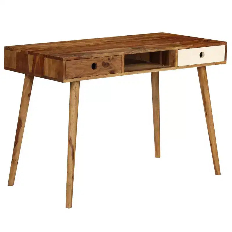 Scrivania 43.3x21.7x29.9 Legno massello di acacia