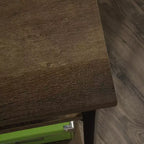 Scrivania in Legno Rustico Willow con Ripiani Regolabili