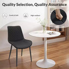 Sedie da pranzo moderne, confezione da 4, con gambe in metallo