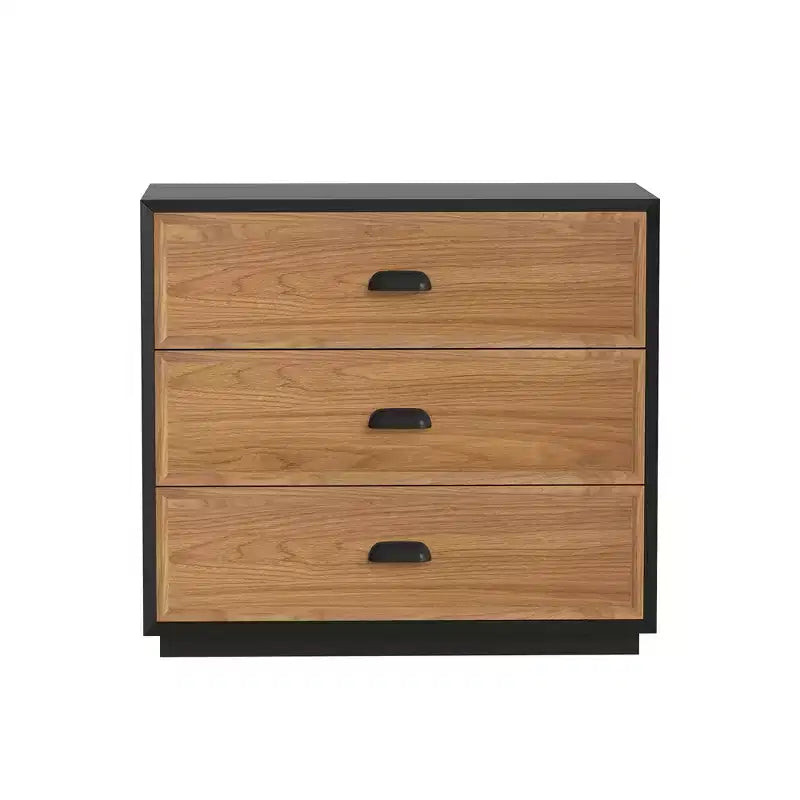 Comodino in legno massello con 3 cassetti Farmhouse 31.49