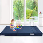 Versatile Divano Letto Pieghevole Trasformabile - Futon da Terra Pigro 4-in-1 Matrimoniale con Cuscini, Schiuma ad Alta Densità, Poltrona Sdraio Pieghevole