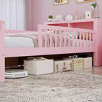 Letto singolo con testiera contenitore