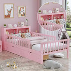 Letto singolo con testiera contenitore