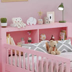 Letto singolo con testiera contenitore