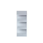Mobile Base Cucina Shaker 12 L x 30 H x 9 P, Telaio in Legno Massello, Grigio Tortora