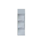 Mobile Base Cucina Shaker 12 L x 30 H x 9 P, Telaio in Legno Massello, Grigio Tortora