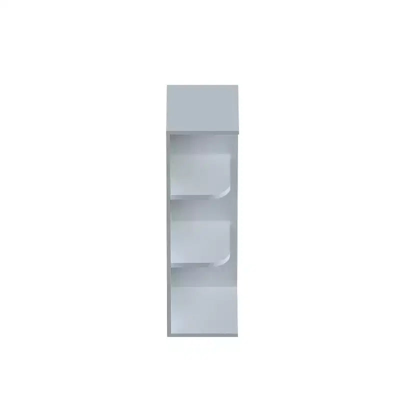 Mobile Base Cucina Shaker 12 L x 30 H x 9 P, Telaio in Legno Massello, Grigio Tortora