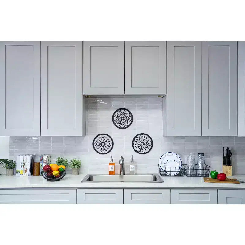 Mobile Base Cucina Shaker 12 L x 30 H x 9 P, Telaio in Legno Massello, Grigio Tortora