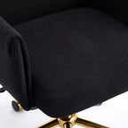 Sedia da ufficio a schienale medio, sollevabile, in tessuto a righe, ergonomica. Ideale per lavoro, studio e relax