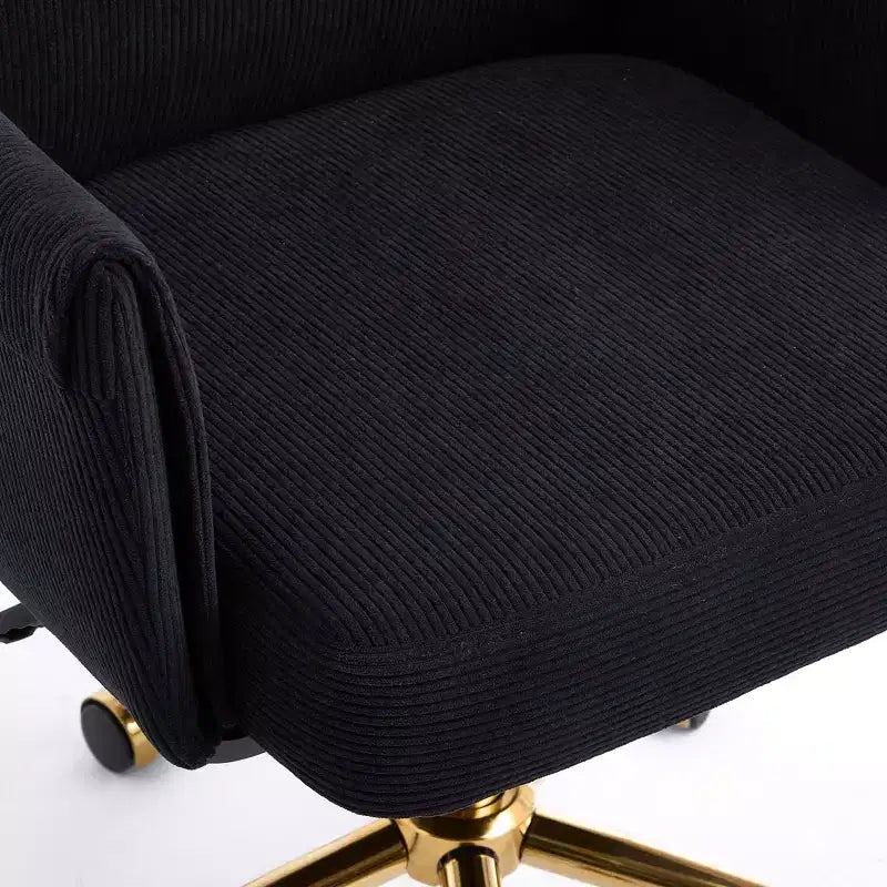 Sedia da ufficio a schienale medio, sollevabile, in tessuto a righe, ergonomica. Ideale per lavoro, studio e relax