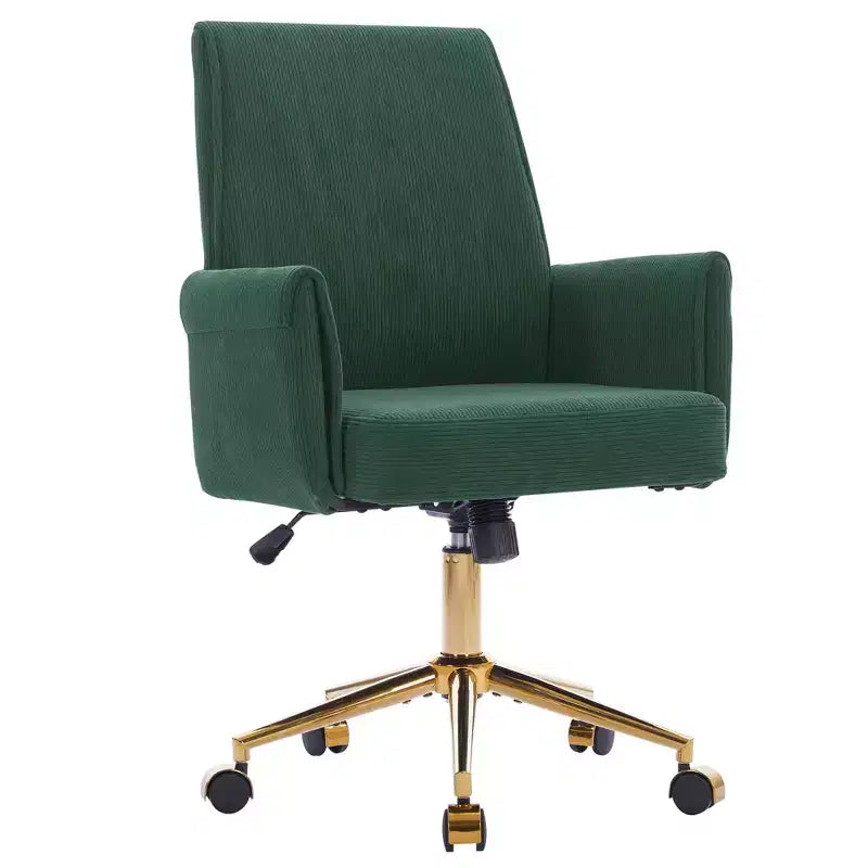 Sedia da ufficio a schienale medio, sollevabile, in tessuto a righe, ergonomica. Ideale per lavoro, studio e relax