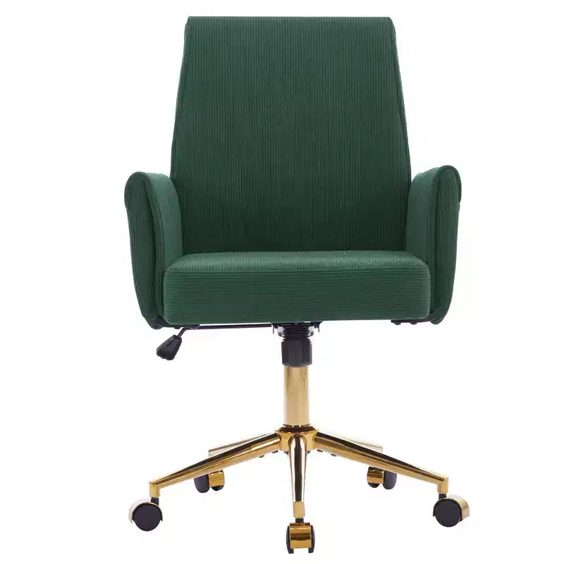 Sedia da ufficio a schienale medio, sollevabile, in tessuto a righe, ergonomica. Ideale per lavoro, studio e relax