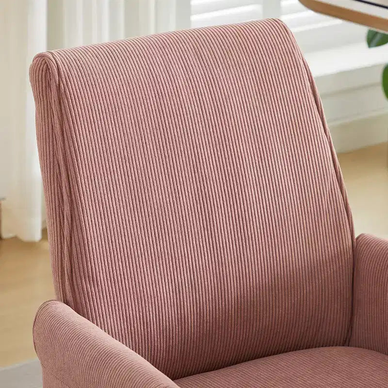 Sedia da ufficio a schienale medio, sollevabile, in tessuto a righe, ergonomica. Ideale per lavoro, studio e relax