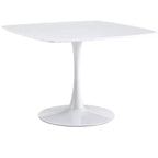 Tavolo da Pranzo Mid-Century da 107 cm con Piano Rotondo in MDF e Gambe a Croce, per 4-6 Persone, Utilizzabile anche come Tavolino da Caffè