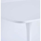 Tavolo da Pranzo Mid-Century da 107 cm con Piano Rotondo in MDF e Gambe a Croce, per 4-6 Persone, Utilizzabile anche come Tavolino da Caffè