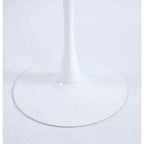 Tavolo da Pranzo Mid-Century da 107 cm con Piano Rotondo in MDF e Gambe a Croce, per 4-6 Persone, Utilizzabile anche come Tavolino da Caffè