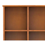 Libreria contenitore Tierney da 42 pollici in legno massello stile Mid-Century, colore Teak Marrone