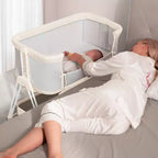 Culla Co-Sleeping per Neonati con Ruote e Vassoio Portaoggetti