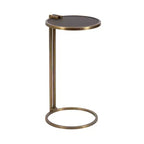 Kate and Laurel Monsanto Metal C Table, Black, 14x15x28