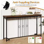 Tavolo Consolle Industriale Stretto da 140 cm