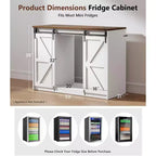 Mobiletto per mini frigo con spazio integrato per il frigo
