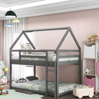 Letto in legno singolo con scaletta, facile da montare
