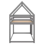 Letto in legno singolo con scaletta, facile da montare