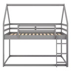 Letto in legno singolo con scaletta, facile da montare