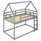 Letto in legno singolo con scaletta, facile da montare