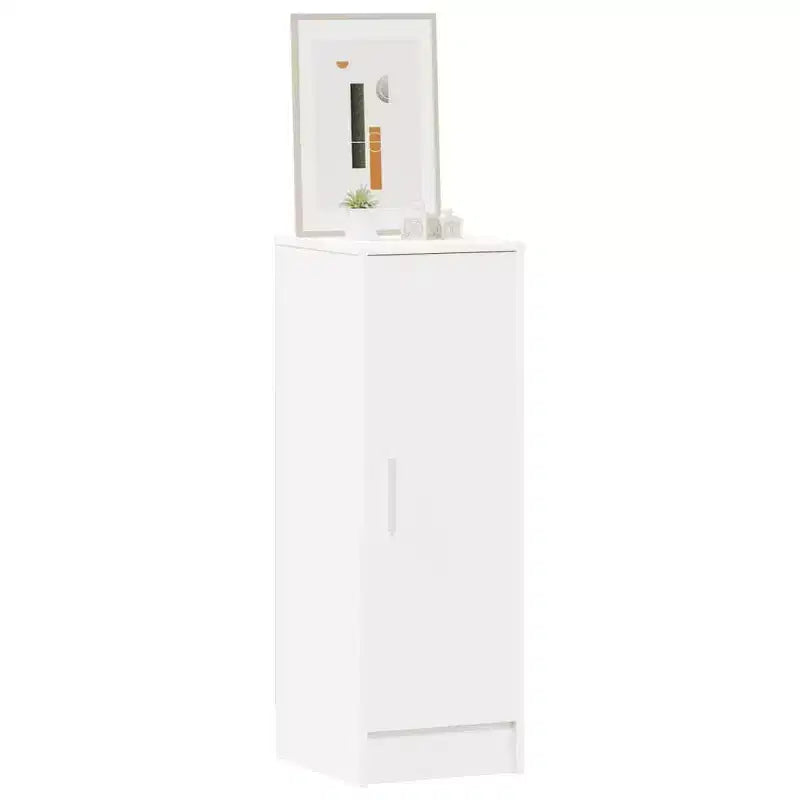 Scarpiera Compatta in Legno Ingegnerizzato Bianco
