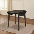 Tavolo rotondo da pranzo allungabile con ante a scomparsa legno/marrone scuro - Signature Design by Ashley: design compatto salvaspazio, 4 posti a sedere
