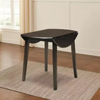 Tavolo rotondo da pranzo allungabile con ante a scomparsa legno/marrone scuro - Signature Design by Ashley: design compatto salvaspazio, 4 posti a sedere