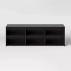 Mobile TV con spazio contenitivo, per TV fino a 70", Nero