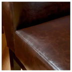 Poltrona Darcy Slipper Marrone - Christopher Knight Home: Rivestita in tessuto, Struttura in legno massello, Pulizia a macchia, Capacità 113 kg