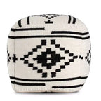 Pouf Noor Nero/Bianco Geometrico
