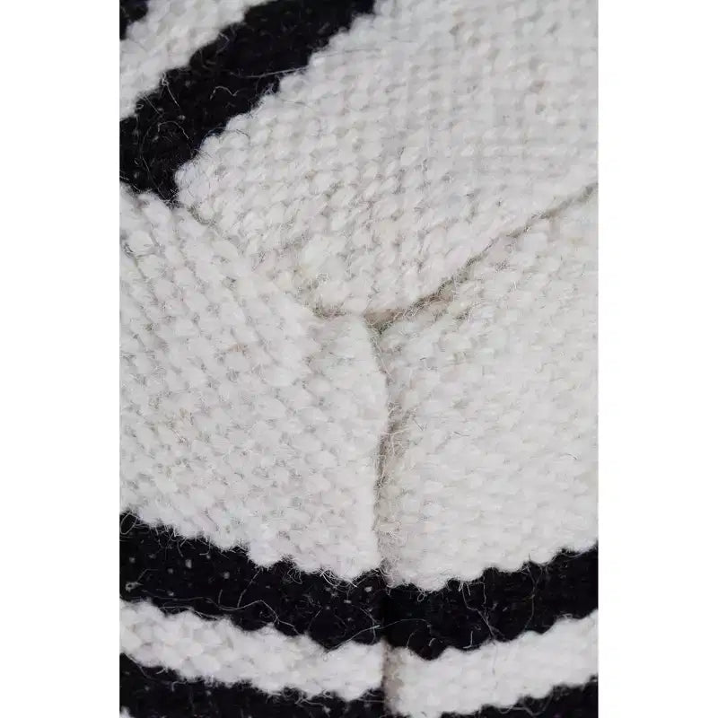 Pouf Noor Nero/Bianco Geometrico