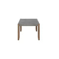 36" Davenport Faux Concrete and Wood Coffee Table Light Amber - Alaterre Furniture: Rustic Rectangle with Storage