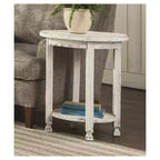 Tavolino rotondo in legno anticato Country Cottage - Alaterre Furniture