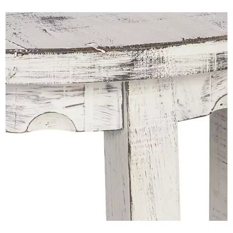Tavolino rotondo in legno anticato Country Cottage - Alaterre Furniture