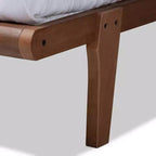 Struttura letto a piattaforma in legno rifinito