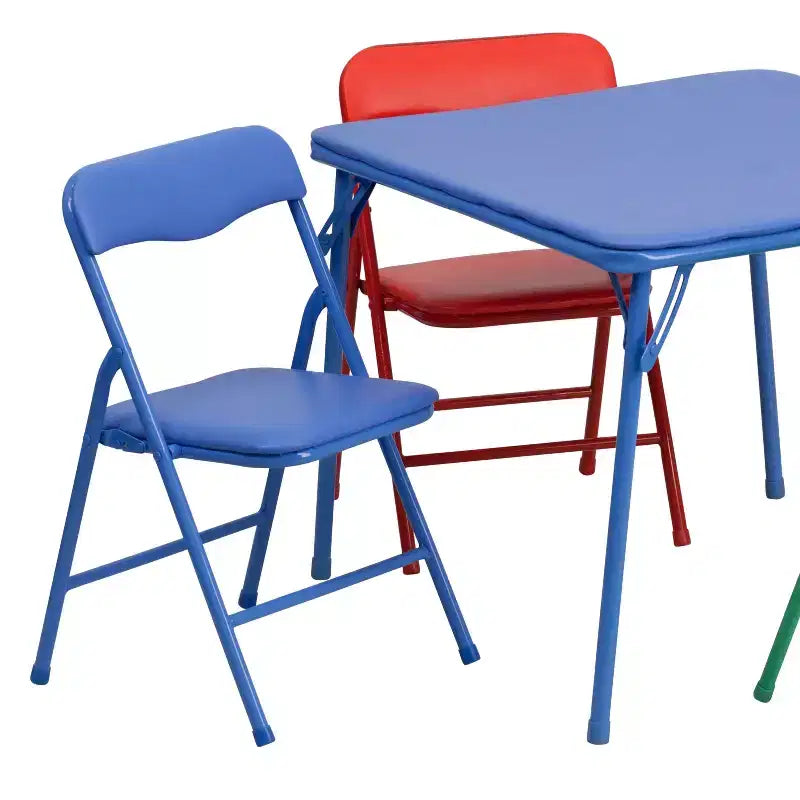Tavolino e 4 sedie pieghevoli per bambini