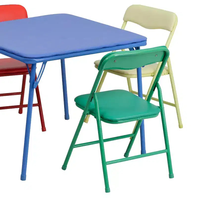 Tavolino e 4 sedie pieghevoli per bambini
