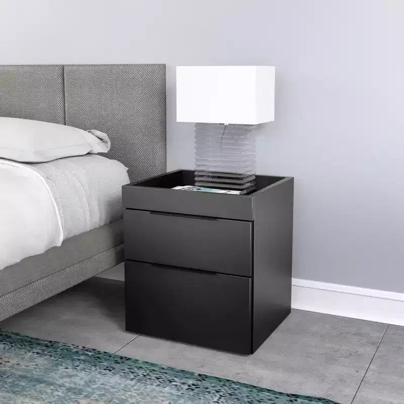 Comodino doppio cassetto Carter Modern